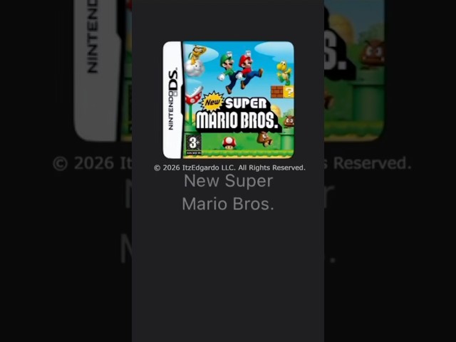 Mario Bros Ha Logrado Nivel 1 New Super Mario Bros DS #Shorts #NintendoDS #Edgardo666 #ItzEdgardo