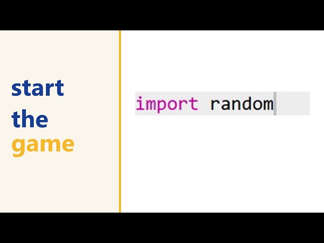 Starting a pygame zero game — comments and import random