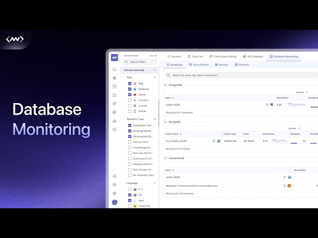 Database Monitoring with Middleware