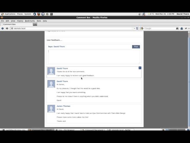 AJAX - Comment Box with [ Javascript jQuery JSON PHP MySQL  ] - Step by Step How to Guide - Part 1