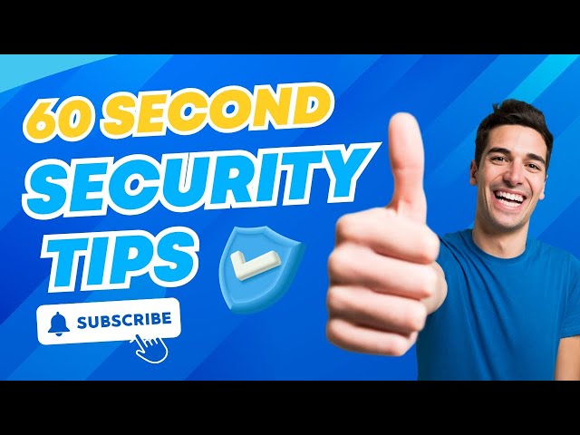 60-Second Cyber Security Shield: Protect Yourself Online!