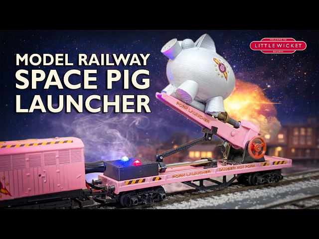 🐷 Model Railway Space Pig Launcher | Build & Test  🚀