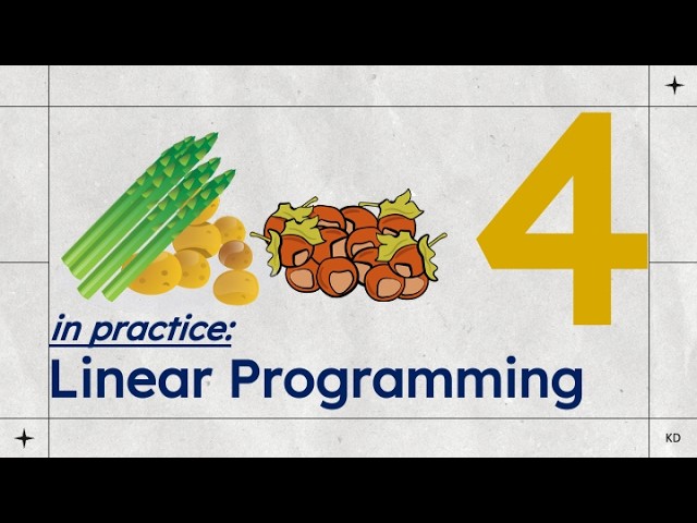 In practice: Linear programming
