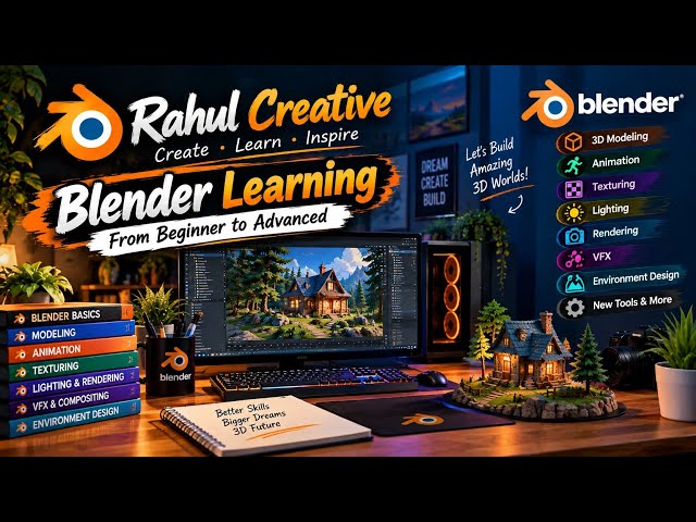 INTRODUCTION VIDEO AND LEARN BLENDER || BLENDER FOR BEGINNER || HOW TO LEARN BLANDER IN HINDI