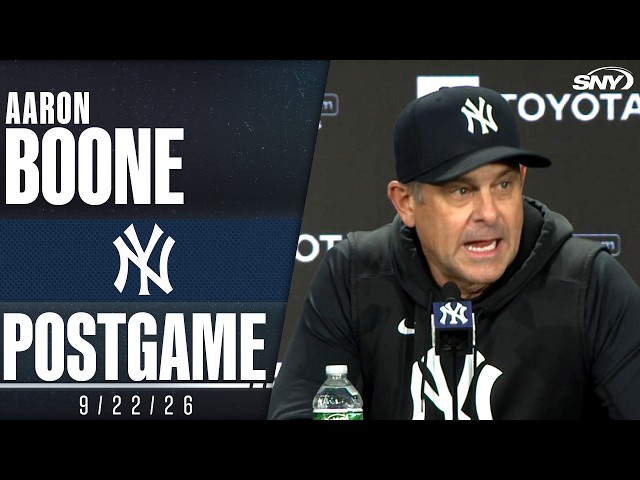 Aaron Boone on Yankees’ loss to Rays, preparing for postseason