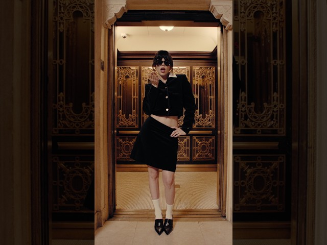 TOMMY HILFIGER | Kenia Os checked into The Plaza elevator