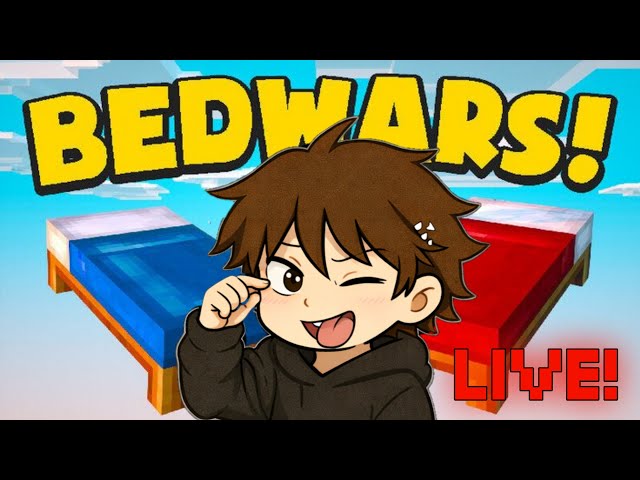 jogando bedwars ao vivo!