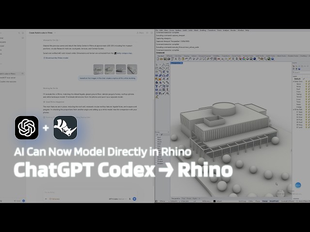 ChatGPT Codex Can Now Build 3D Models in Rhino
