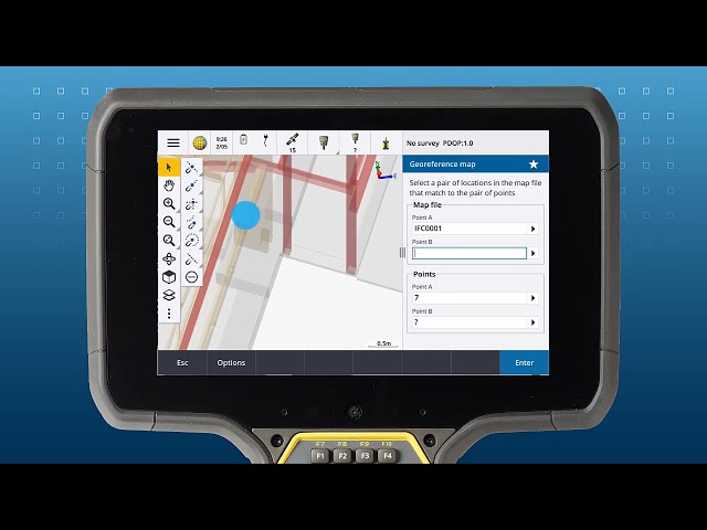 Trimble Access 2022.00: Georeferencing Map Files