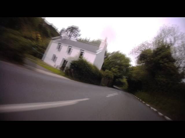 Bruce Anstey on the pipe! Supersport Race 1 - On Bike - HD