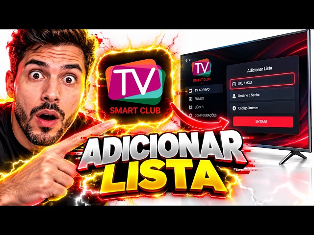 Como Adicionar Lista no Smart TV Club IPTV: Tutorial Passo a Passo #IPTV #SmartTV