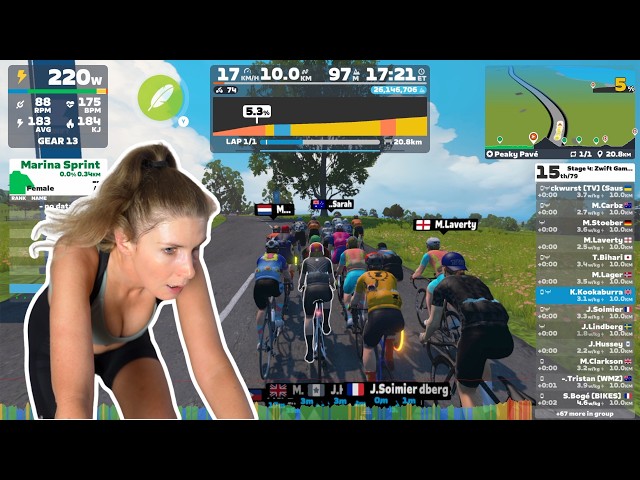 FIRST ZWIFT RACE IN A YEAR!! CAN I STILL HOLD ON TO GET THE PODIUM? 🥵 // ZWIFT GAMES