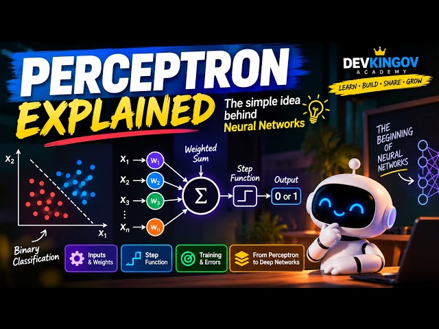 Perceptron Explained: The Simple Idea Behind Neural Networks 🤖