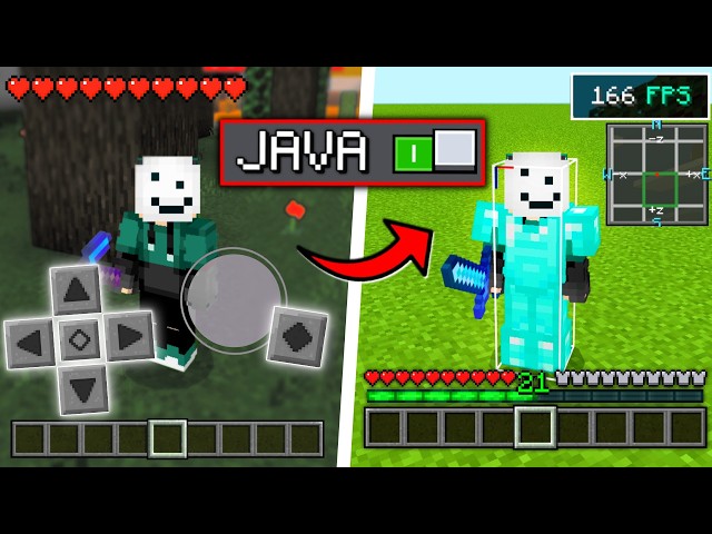 🔥 MAKE your Minecraft BEDROCK look like Minecraft JAVA 😱✨ | MINECRAFT JAVA on Mobile!! 💻📱