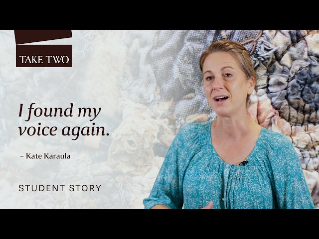 Student Success Story: Kate Karaula finds her artistic voice through Creating with Courage