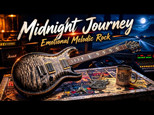 Emotional Melodic Rock Guitar | Midnight Journey | Late Night Drive
