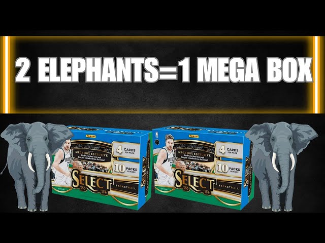 2 ULTRA RARE ELEPHANT PRIZM CARDS 1 MEGA BOX!!! PANINI HOT BOX IS A REAL THING | 2023-24 SELECT NBA