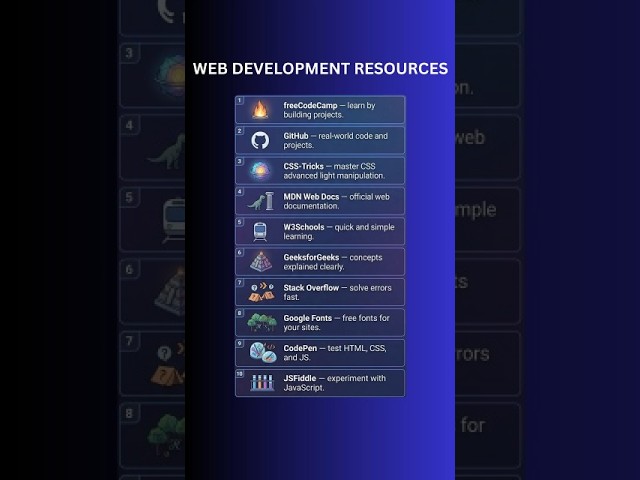 🔥 Top 10 FREE Web Development Resources You Must Know