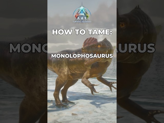 How to Tame a Monolophosaurus in Ark Survival Ascended #ark #dinosaur #tutorial #arksurvivalevolved