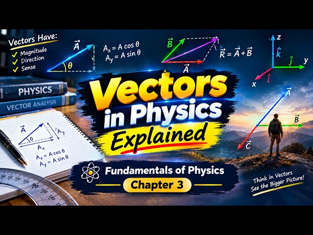 Vectors in Physics Explained | Fundamentals of Physics Chapter 3