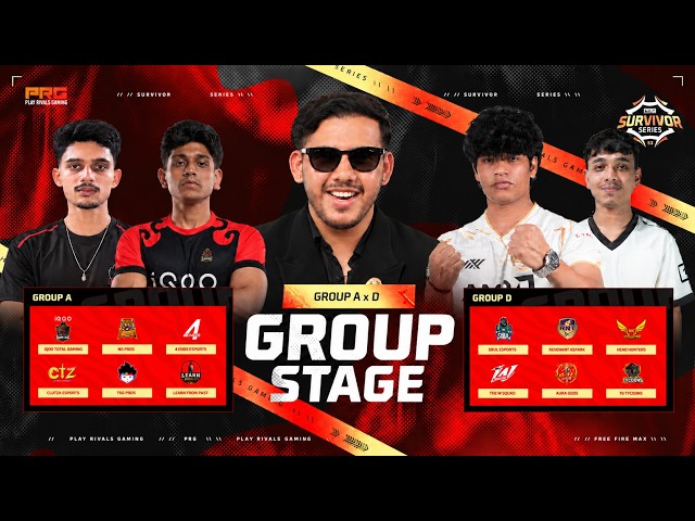 🔴 GROUP STAGE - PRG SURVIVOR SERIES SEASON 3 | TG vs NG vs S8UL vs RNTX vs CTZ vs HH vs TGT 🏆