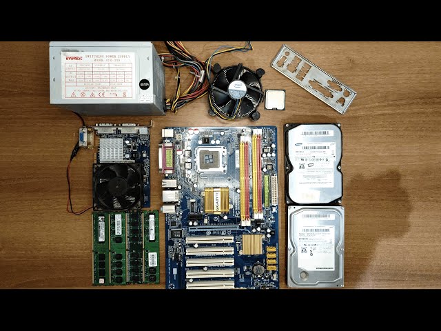 Core 2 Quad Q6600 + ATi Radeon HD3450 Retro PC Build! #2