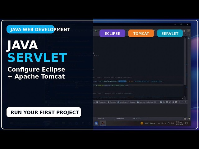 Java Servlet Tutorial – Configure Eclipse & Apache Tomcat | Run Your First Servlet Project