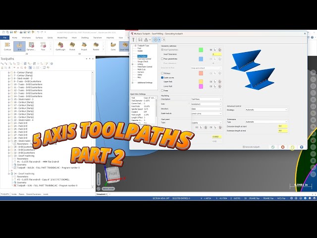 5 AXIS TOOLPATHS PART 2