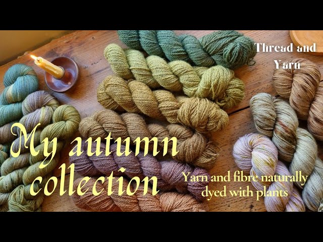 Autumn collection: a preview of my naturally dyed yarn and fibre 🍂✨️