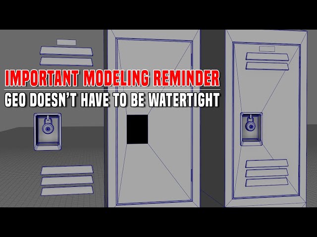Important Environment Modeling Reminder: Your Game Assets DON'T Have to be Sealed, Fused, Watertight