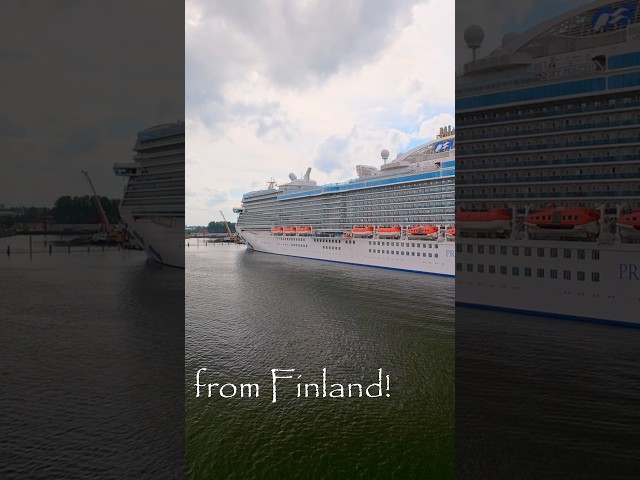 A truck travels on a ferry while other ferries pass by in Germany Nikotimer POV 4R 60 fps Rostock