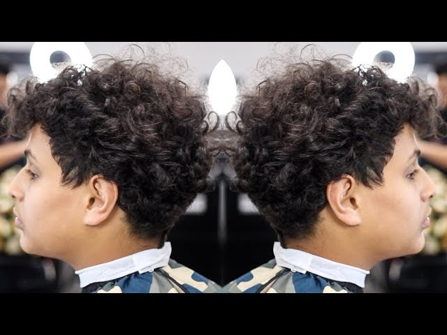 HAIRCUT TUTORIAL: CURLY TOP TAPER