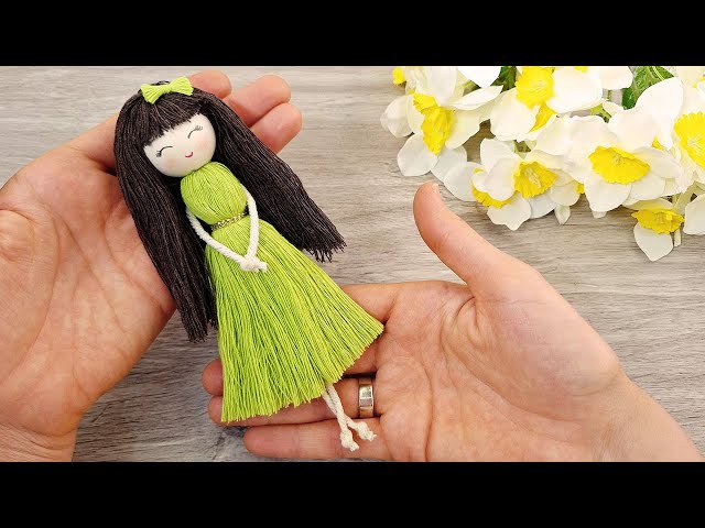 💖 Easy Macrame Doll Tutorial for Beginners (Cute & Quick | DIY Macrame Toy) ✨