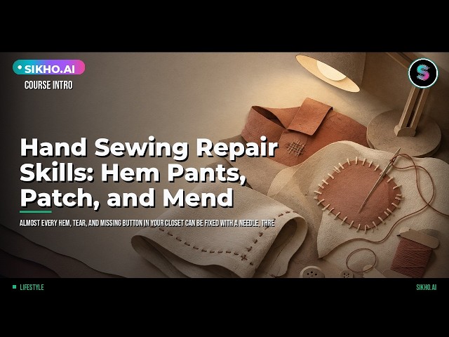 Hand Sewing Repair: Hem Pants, Patch & Mend Clothes | Sikho.ai
