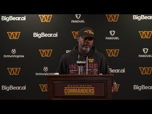 DC Daronte Jones Speaks To The Media Before Practice | Washington Commanders