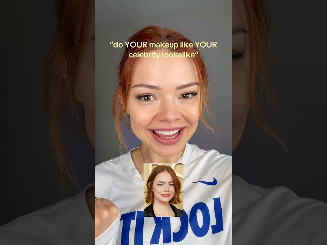 “Do your makeup like your celebrity lookalike “ #makeup #makeupinspo