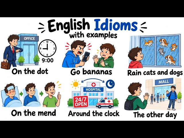 English Idioms and Phrases with Examples |  English Vocabulary 