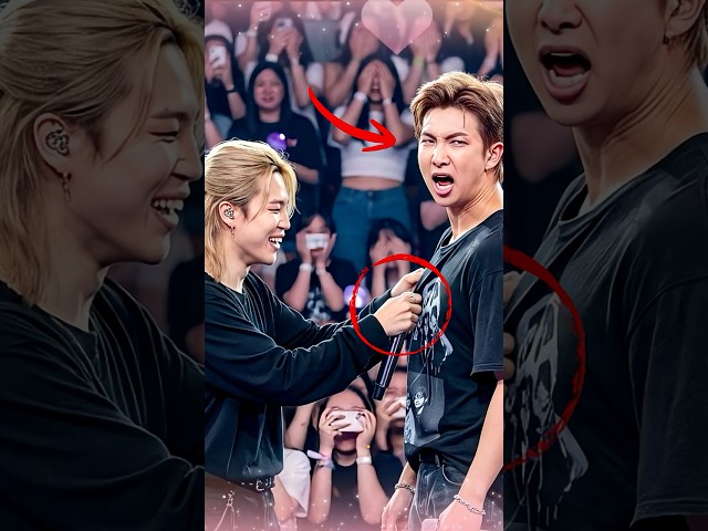Jungkook & Jimin Pranking RM on Stage Went WRONG! 😱🤣 #BTS #Jungkook #Jimin #RM #BTSARMY #Shorts