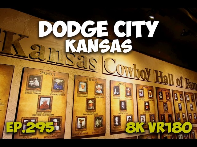 Ep.295 Dodge City Kansas - Boot Hill Museum Cowboy Capital Cattle Trade System 8K VR180 3D Travel