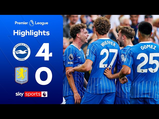 Hinshelwood brace in RUTHLESS performance! | Brighton 4-0 Aston Villa | Premier League highlights