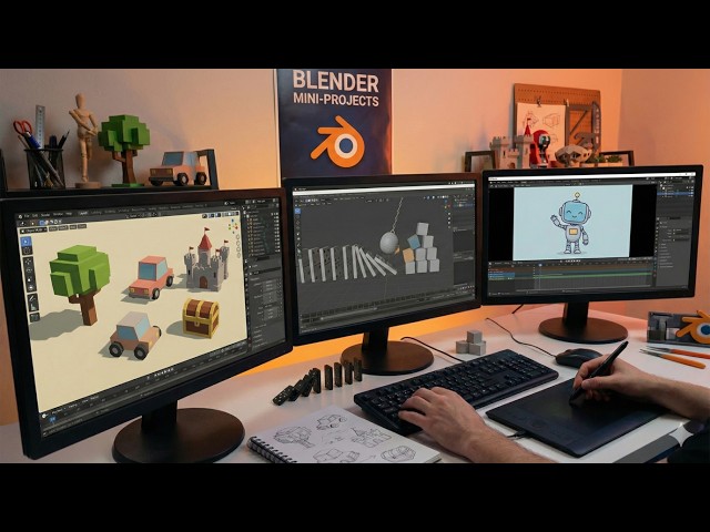 Master Blender 5 : 40+ Hands On 3D Projects [New Course]