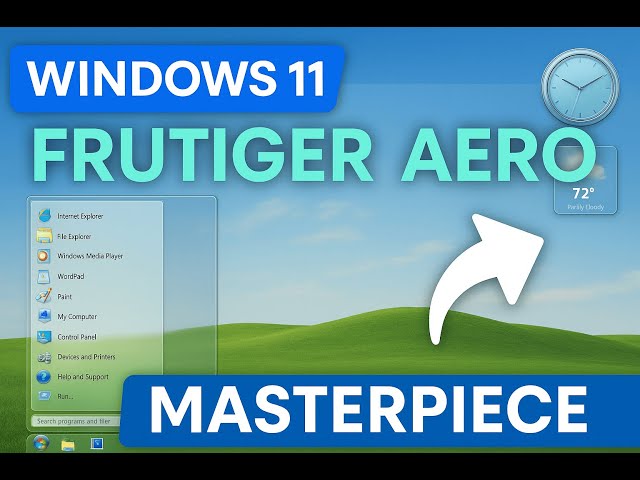 How I Made Windows 11 Look Frutiger Aero (Easy Setup)