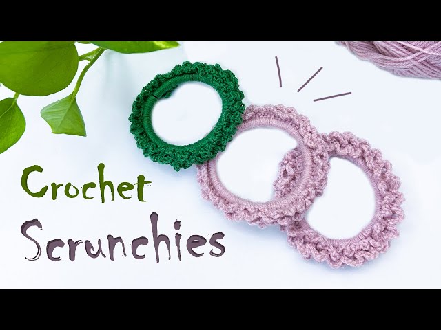 Easy Crochet Simple Scrunchies Tutorial | Crochet Hair Tie DIY