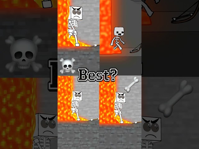 😱How Steve and Mario became a Skelton 💀 #mario #minecraft #animation