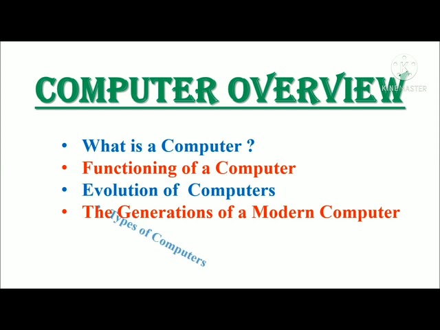 Computer Basics Overview