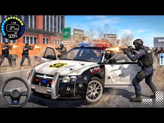 New Police Simulator Games 2026 - Real Cop Car Driving 3D - Car Game Android Gameplay
