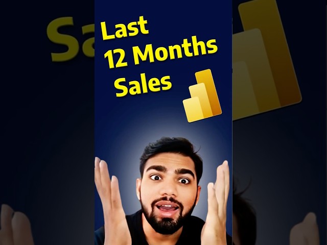 Calculate Last 12 month Sales in Power BI DAX