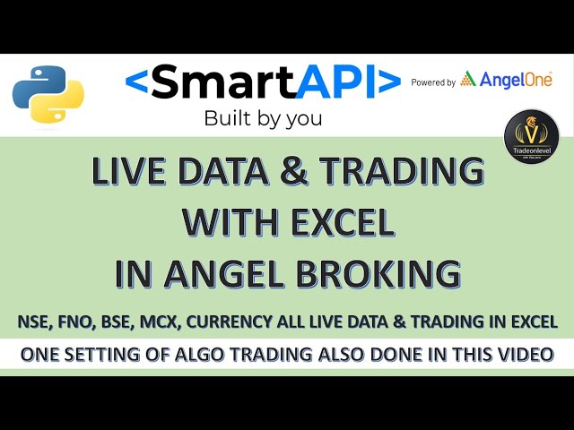 Live data & Trading with excel in Angel Broking