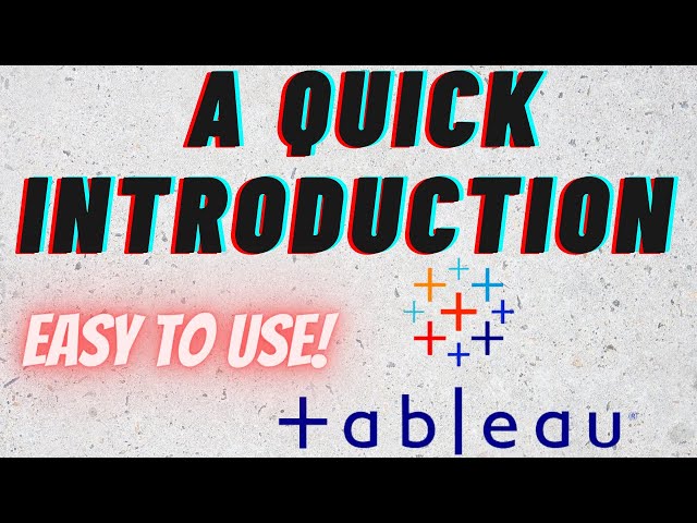 Introduction to Tableau | Tableau public tutorial for beginners 2020