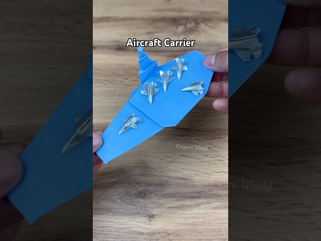 Epic Origami Aircraft Carrier Paper Boat Tutorial | Origami Fighter Jet Paper Craft Tutorial